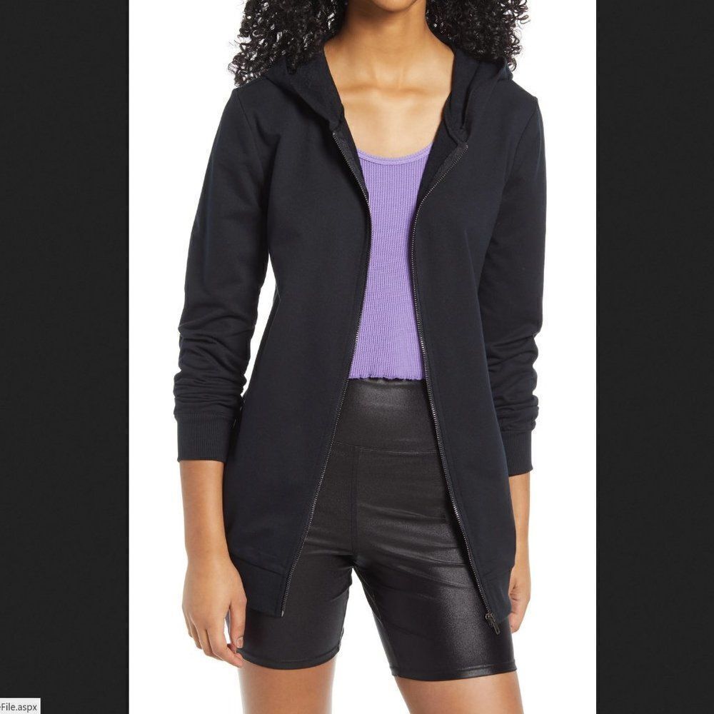 5/$25 Summer Sale!!!‎ BP. Black Oversized Zip Front Hoodie Size Small